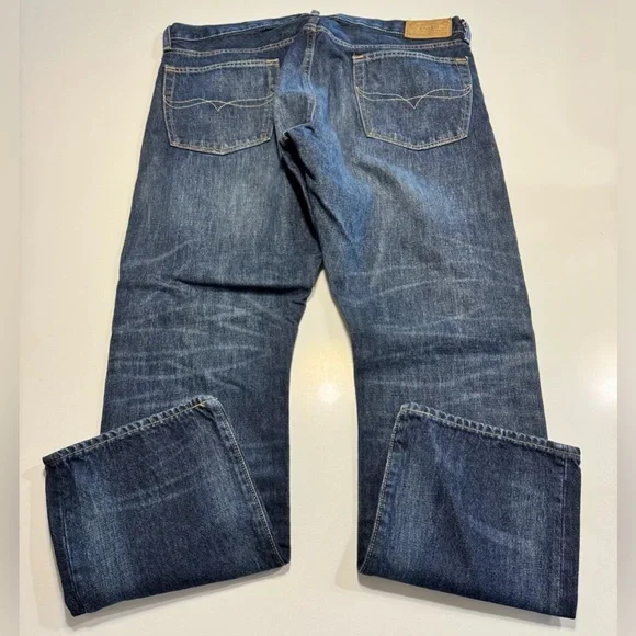 Polo Ralph Lauren Mens Varick Slim Straight Blue Denim Size 36X32 (38X31) Actual - Picture 2 of 12